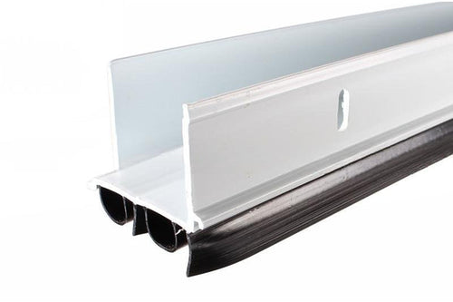 White Vinyl Door Shoe – 35 - 3/4" Residential Entry Door Bottom Seal – Weatherproof Door Sweep - Reflect Window & Door