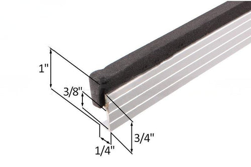 9 - Foot Aluminum Weatherstrip for Entry Doors – Durable Door Seal for Energy Efficiency - Reflect Window & Door