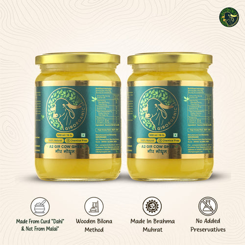 A2 Gir Cow Ghee 500ml Combo Pack