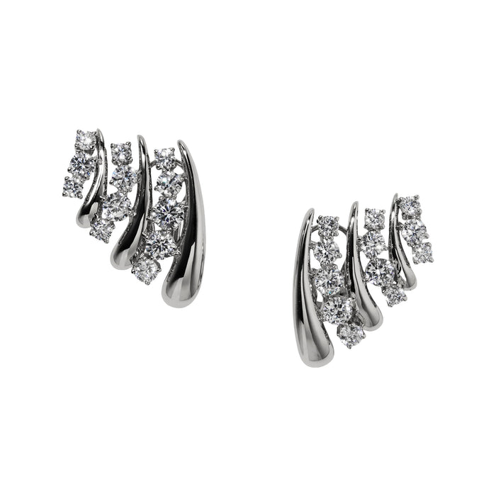 Agatha 18K Gold Curve Earrings