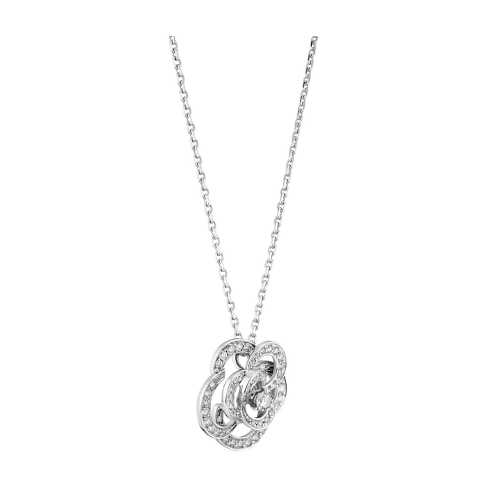 Alysson White Floral Rose Necklace