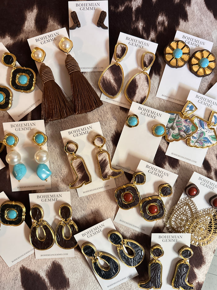 Amelia Turquoise Stud Earrings