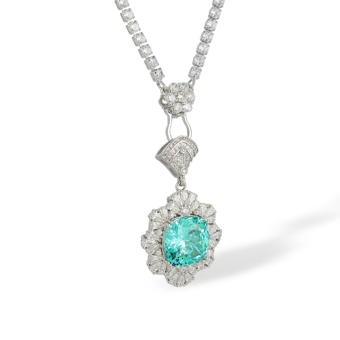 Andrea Paraiba Cushion Floral Necklace
