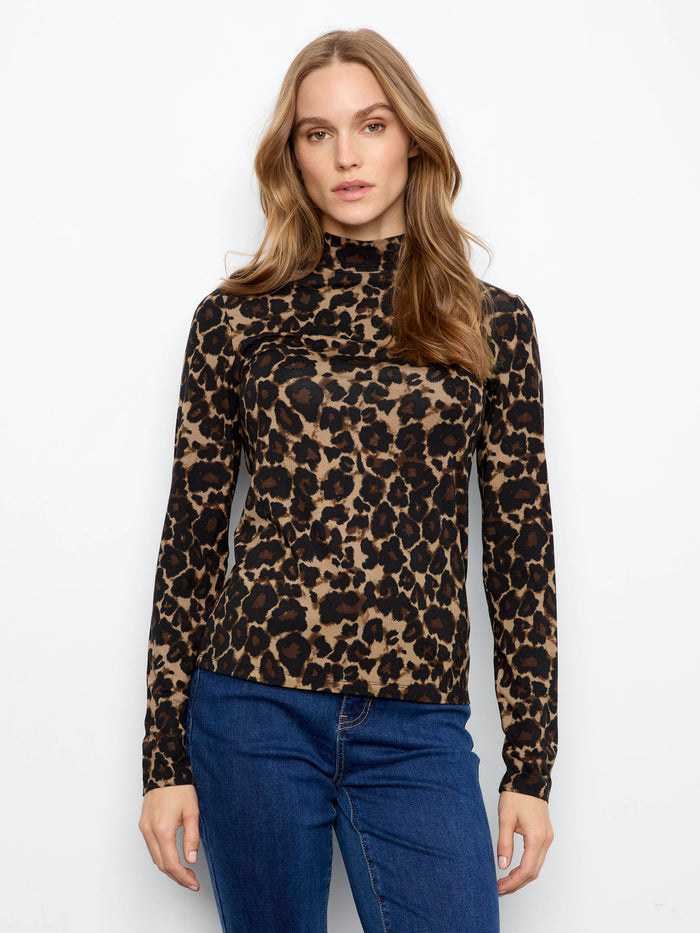 Bold leopard pattern brings an adventurous flair to your outfit. Enjoy the comfort of its soft stretch material by Charlie B.