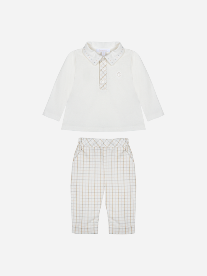 Beige Check Set