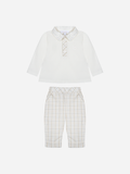 Beige Check Set