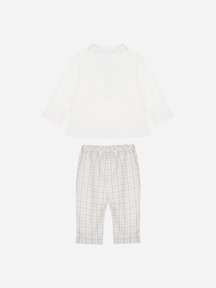 Beige Check Set
