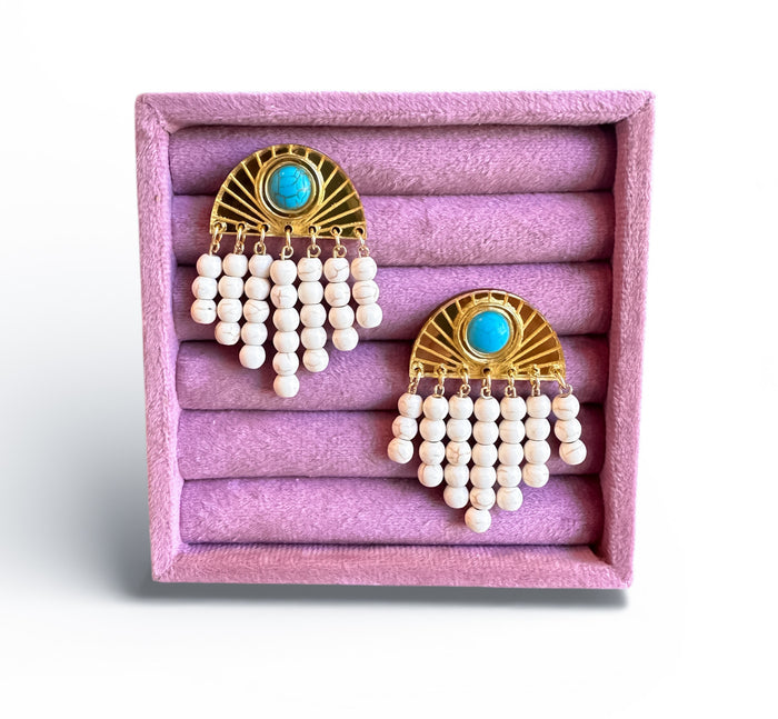 Bella Turquoise Starburst Earrings