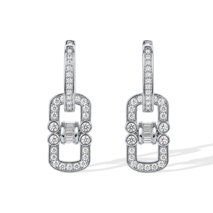 Berwina 14K Gold Double-Link Drop Earrings