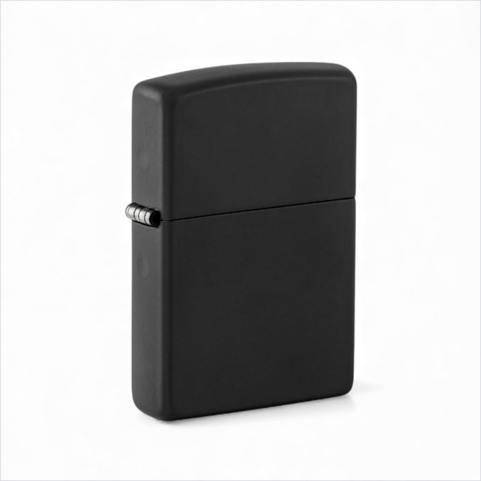 Zippo 218 black matte windproof lighter with smooth durable finish