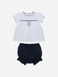 Bloomer Set White and Marine