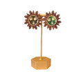Boho Statement Sun Stud Earrings