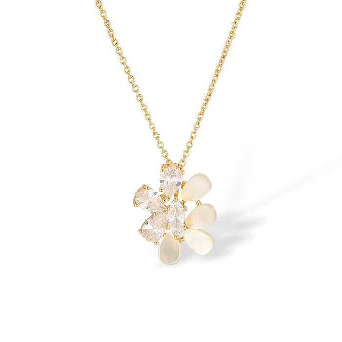 Camilla White Shell Floral Necklace