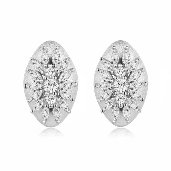 Chantalle 14K Gold Marquise Moissanite Stud Earrings