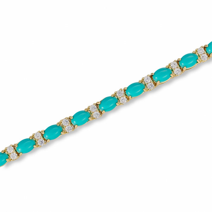 Christiane Oval Natural Stone Bracelet