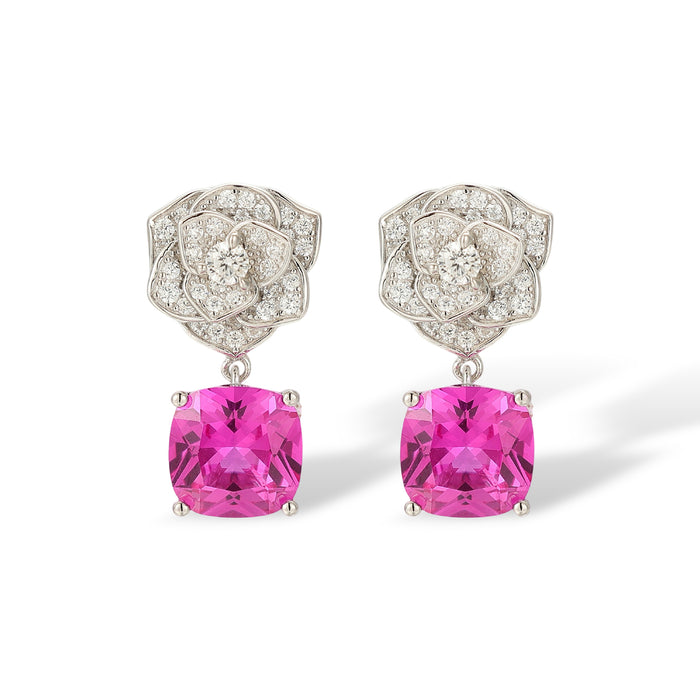 Cibelle Red Floral Earrings