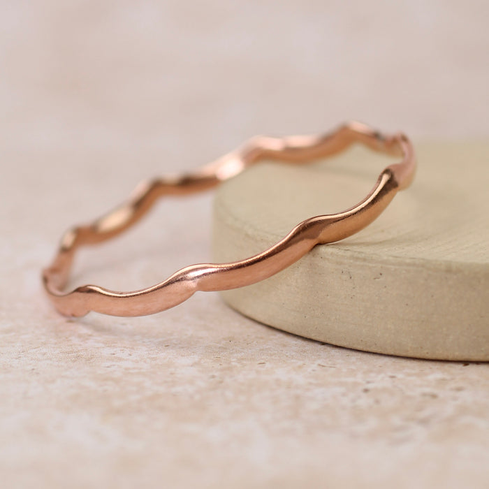 Copper Wave Bangle