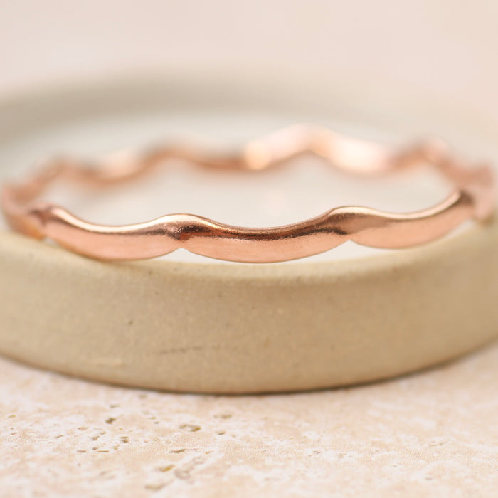 Copper Wave Bangle
