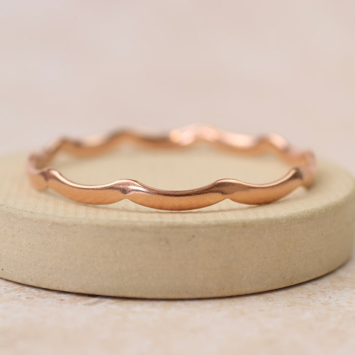 Copper Wave Bangle
