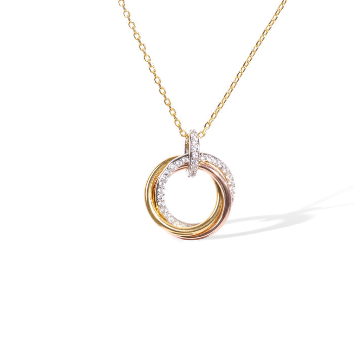 Coralie Layered Round 14K-Gold Necklace