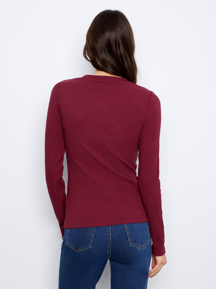 Made from stretch cotton-tencel blend, this top offers both breathability and flexibility for all-day wear by Charlie B.