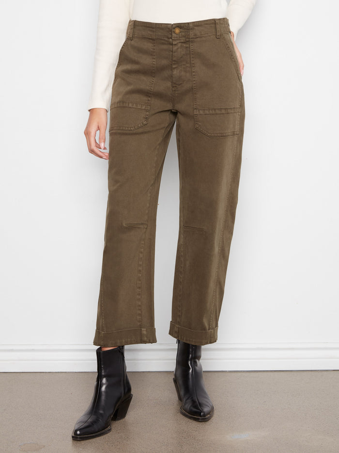 Crafted in stretch twill fabric, these pants ensure both flexibility and durability for everyday wear by Charlie B.