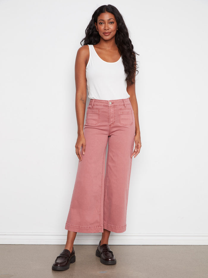 Crafted from stretch twill fabric, these pants provide both comfort and flexibility for all-day wear. By Charlie B.