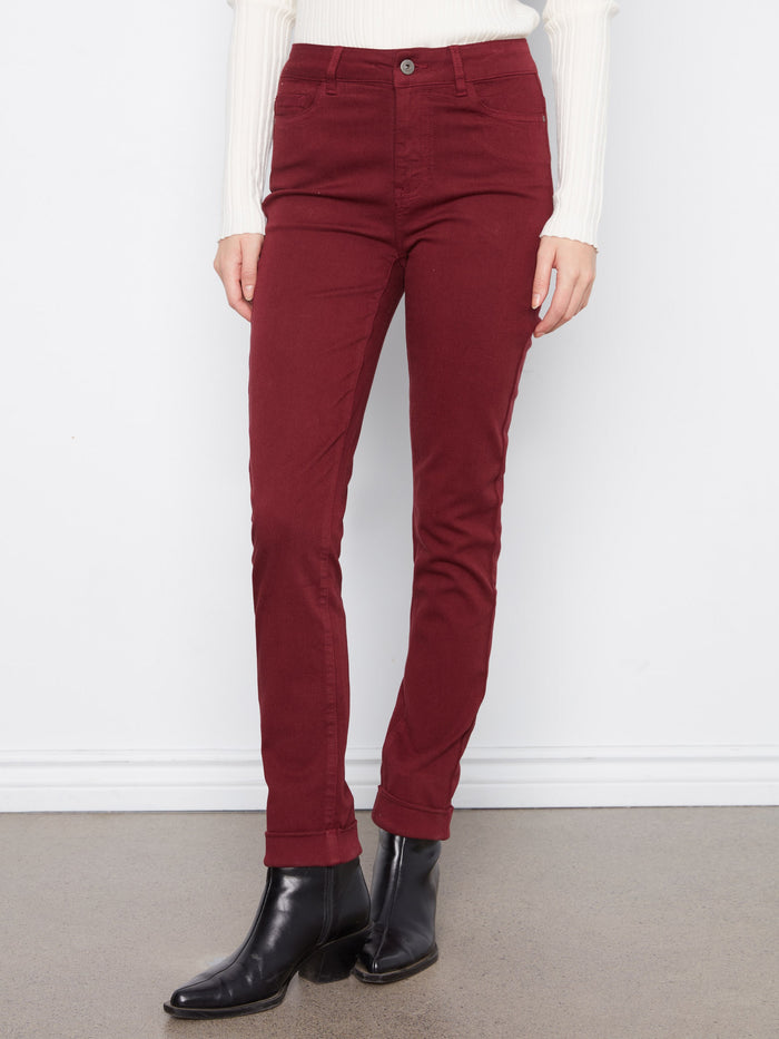 The cuffed hem adds a touch of style to these versatile pants, making them ideal for both casual and dressy outfits. By Charlie B.