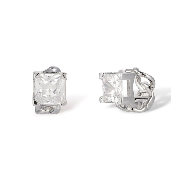 Dagswind 14K Gold Square Huggie Earrings