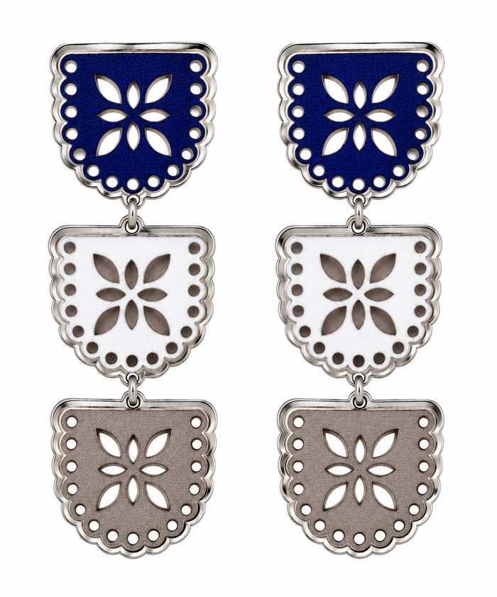 Dallas Gameday Papel Picado Earrings