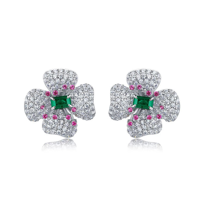 Doriane Floral Stud Earrings