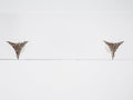 Earrings Modern .13 Round Brilliant Cut Diamonds in Sterling Silver