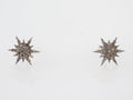 Earrings Modern .25 Round Brilliant Cut Diamonds in Sterling Silver
