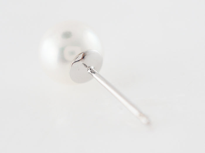 Earrings Modern Cultured Akoya Pearl in 14k White Gold