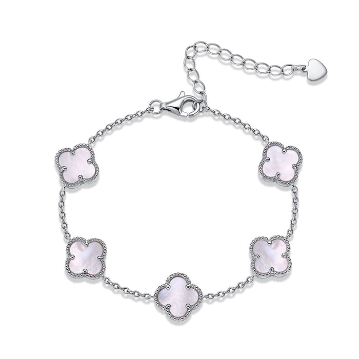 Elrunia 14K Gold Trèfle Mother-of-Pearl Bracelet