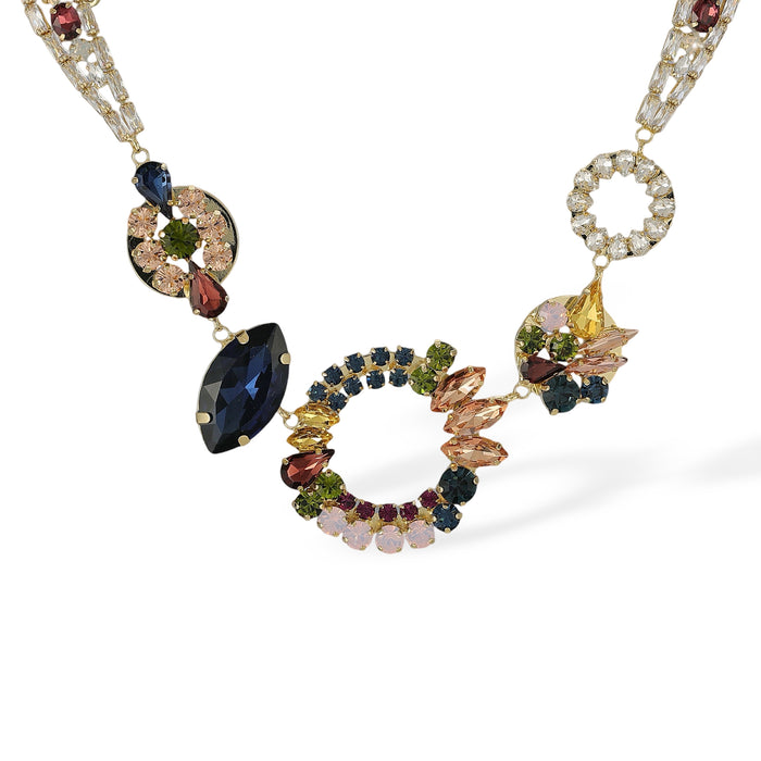 Elslina Multicolor Mixed Shape Necklace