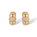 Elsrun 14K Gold Caterpillar Earrings