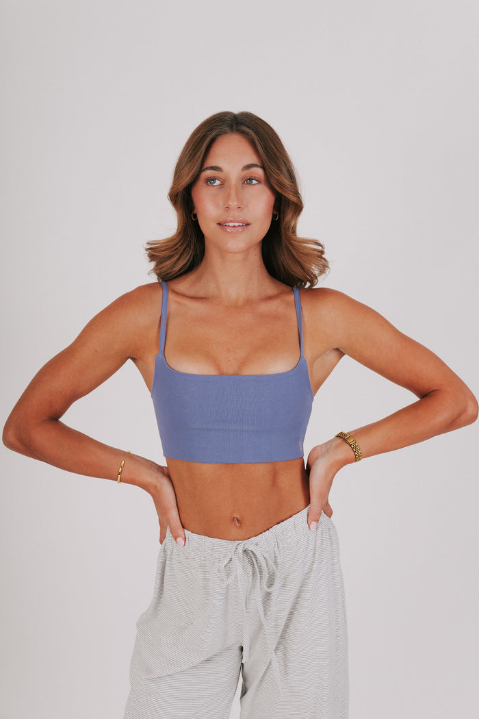 free people ribbed mini bra front