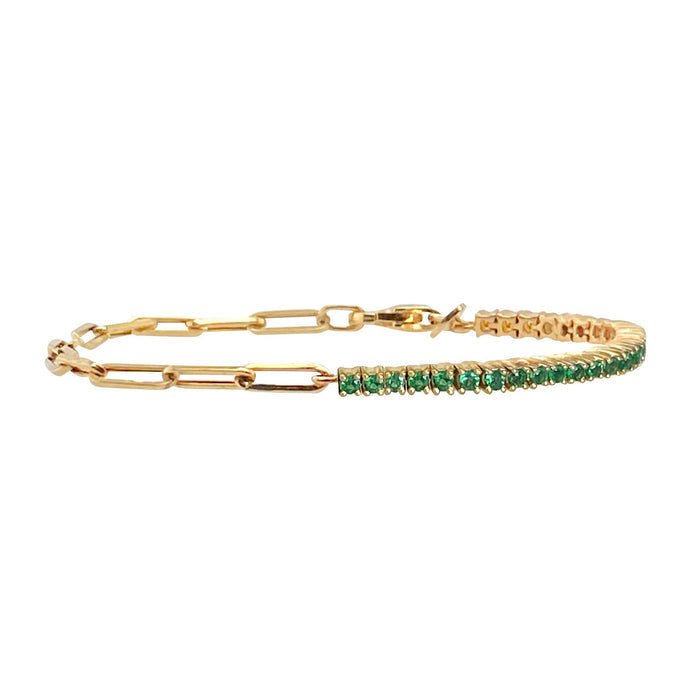 Gerlinde Paperclip Link Round Bracelet