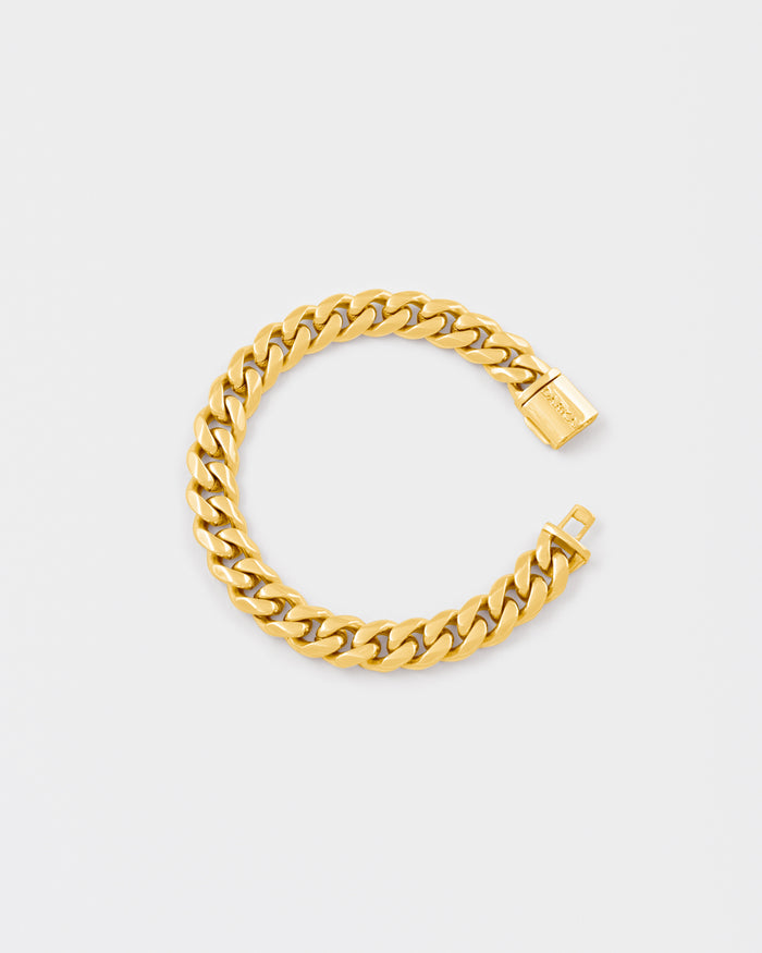 DARKAI yellow gold cuban bracelet