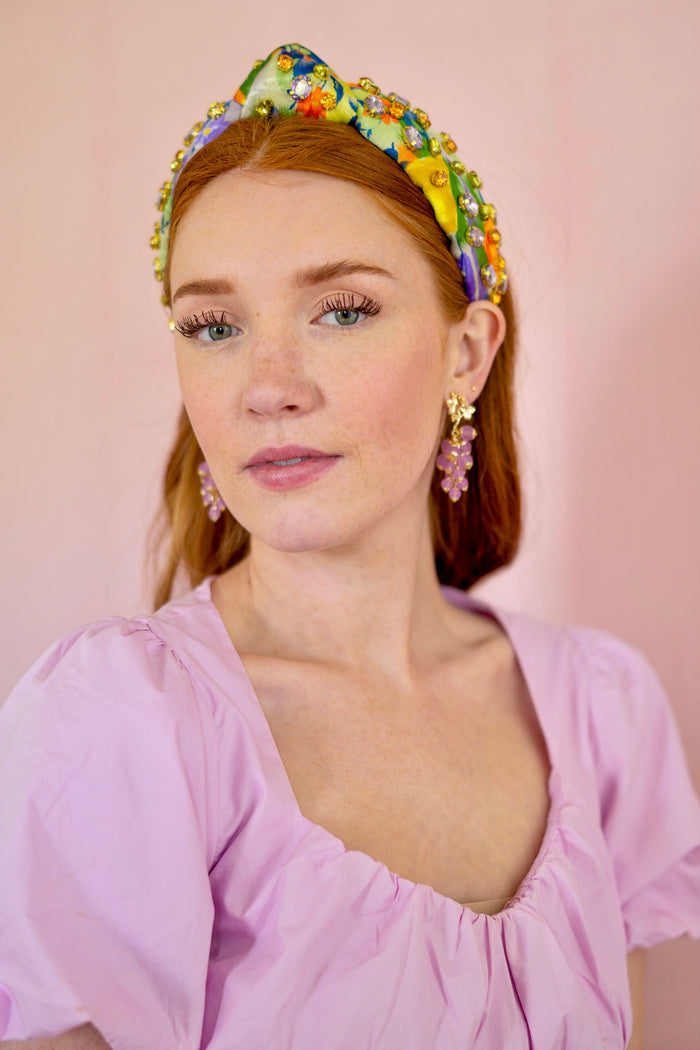 Grape Drop Earrings