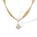 Gundrike 14K Gold Baroque Pearl Mesh Necklace