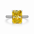 Hedberta Yellow Rectangular Ring
