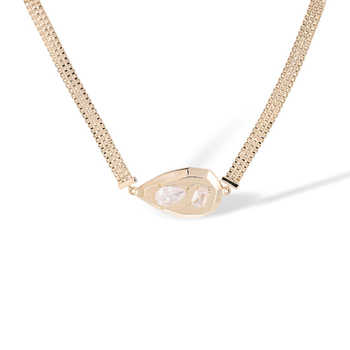 Irmhild 14K Gold Teardrop Necklace