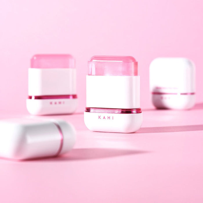 KAHI Velvet Glow Sun Stick 13.5g on a pink background