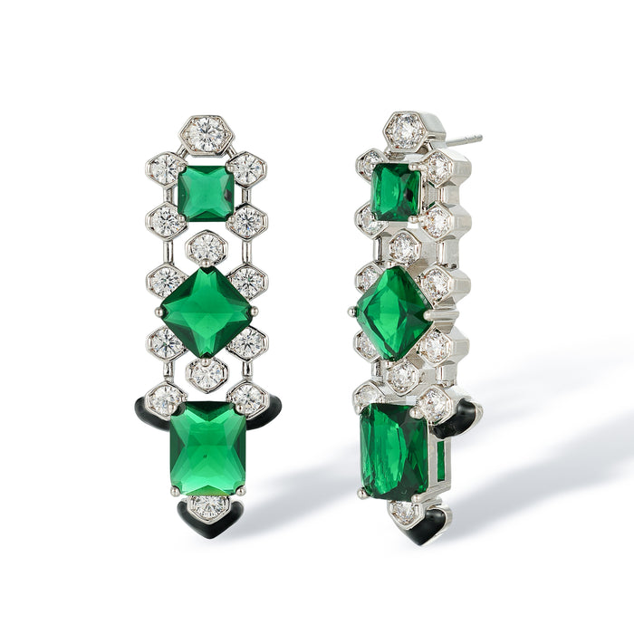Kunlinde Cushion Tassel Earrings