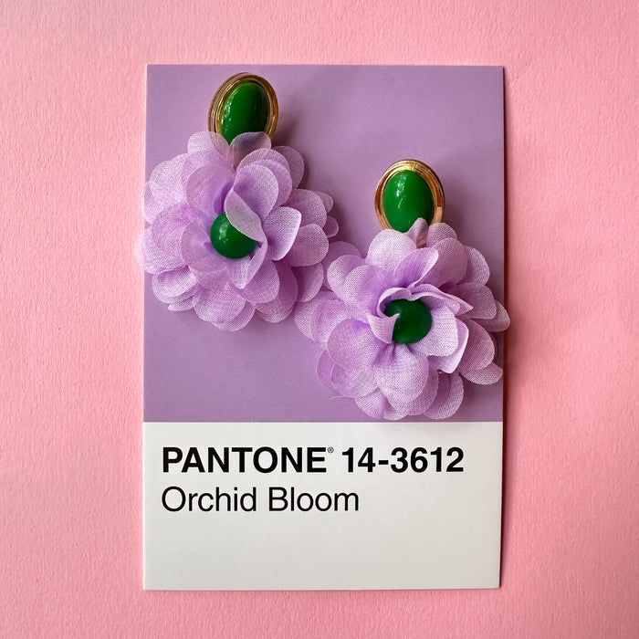 Lavender Statement Floral Drops