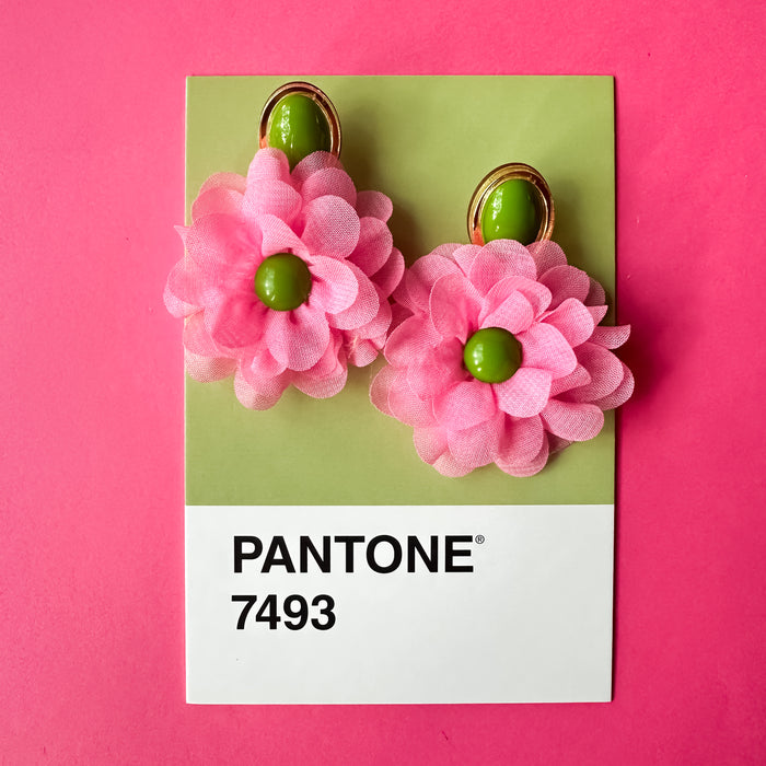 Light Pink Statement Floral Drops