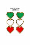 Limited Edition Solid MEX Heart Earrings