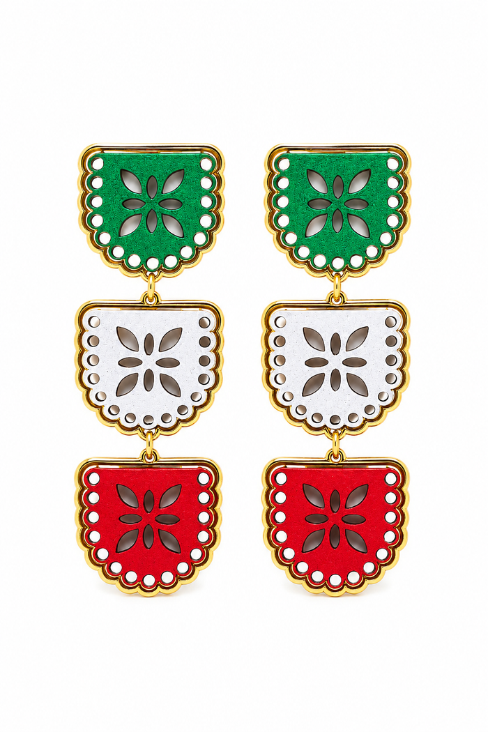 Limited Edition 🇲🇽 Viva México Papel Picado Earrings 🇲🇽